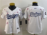 Women's Los Angeles Dodgers Team Big Logo White 2025 Tokyo Series Limited Stitched Jersey,baseball caps,new era cap wholesale,wholesale hats